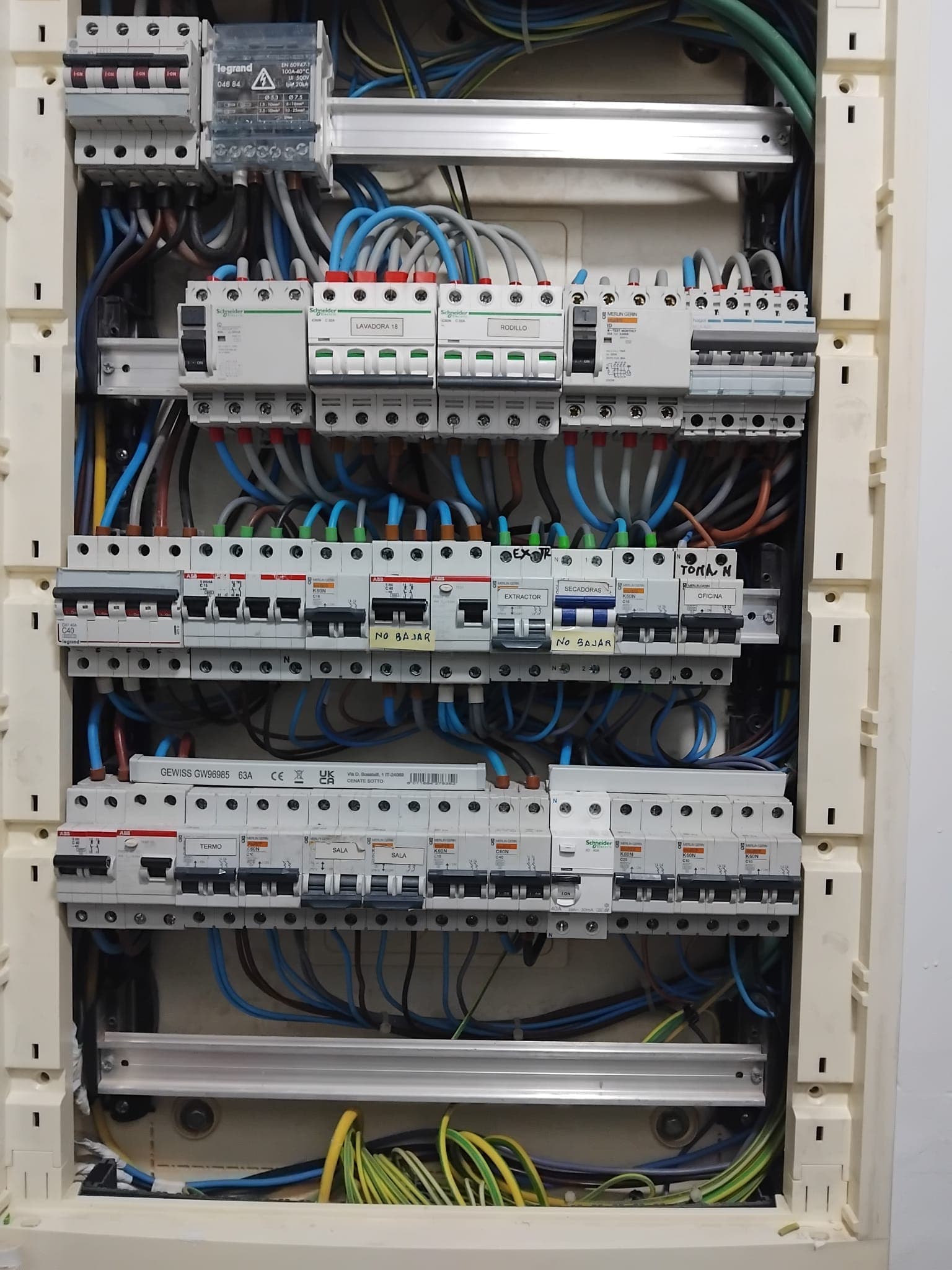 Cuadro eléctrico industrial completo